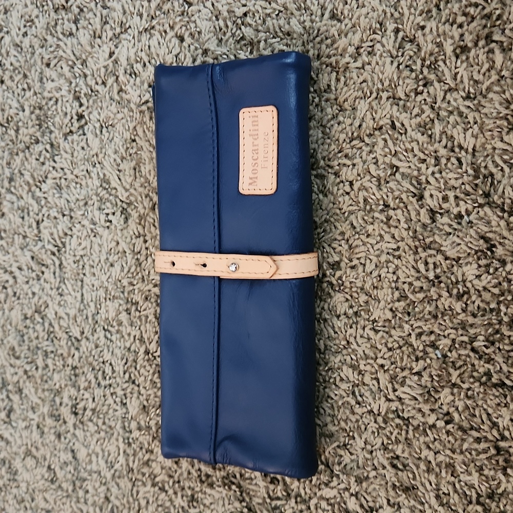 Moscardini Firenze Italian Leather Roll Up Bag